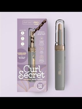 New INFINITIPRO by Conair Mini Cordless AutoCurler Open Box